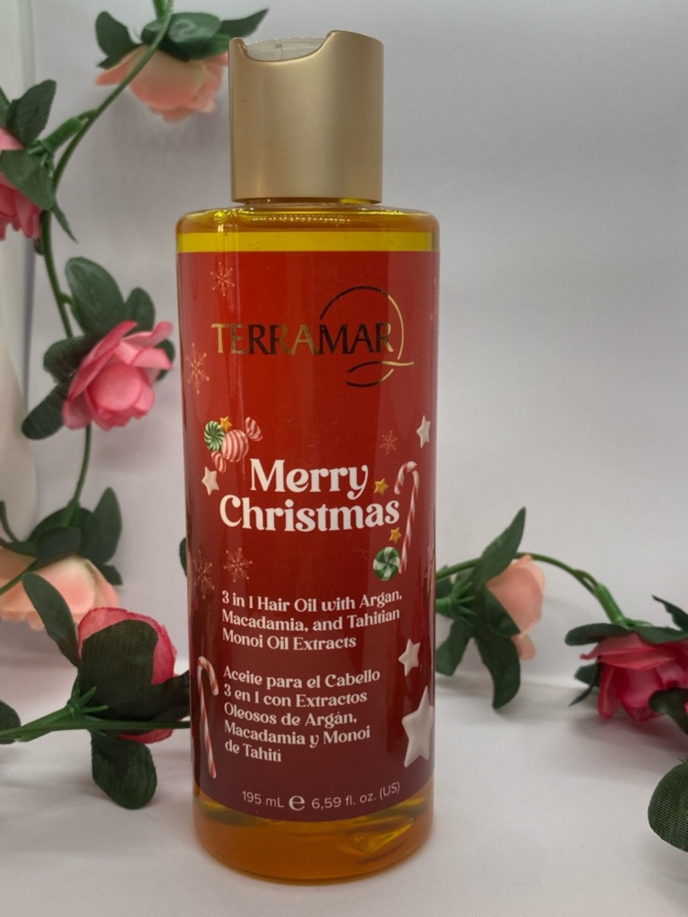 Terramar Merry Christmas 3-in-1 Hair Oil — Red